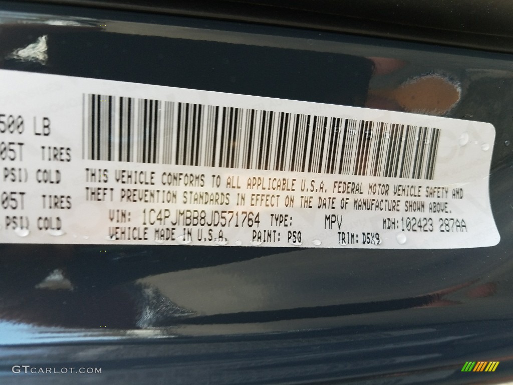 2018 Cherokee Color Code PSQ for Rhino Photo #123942382