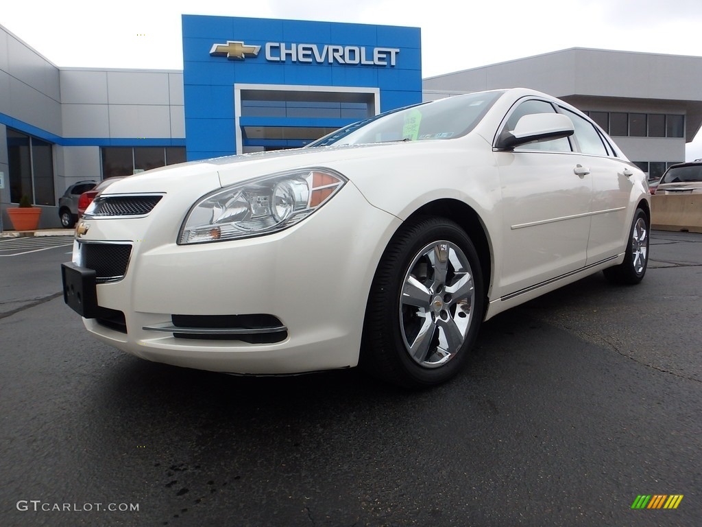 2011 Malibu LT - White Diamond Tricoat / Ebony photo #2