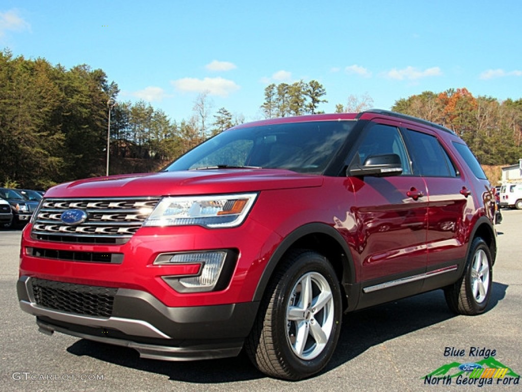 2017 Explorer XLT 4WD - Ruby Red / Ebony Black photo #1