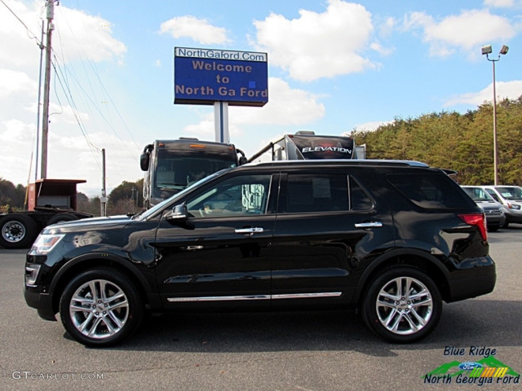 2017 Explorer Limited 4WD - Shadow Black / Ebony Black photo #2