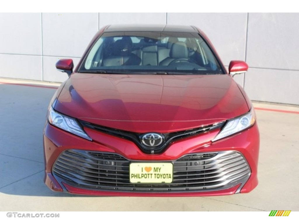 2018 Camry XLE - Ruby Flare Pearl / Black photo #2