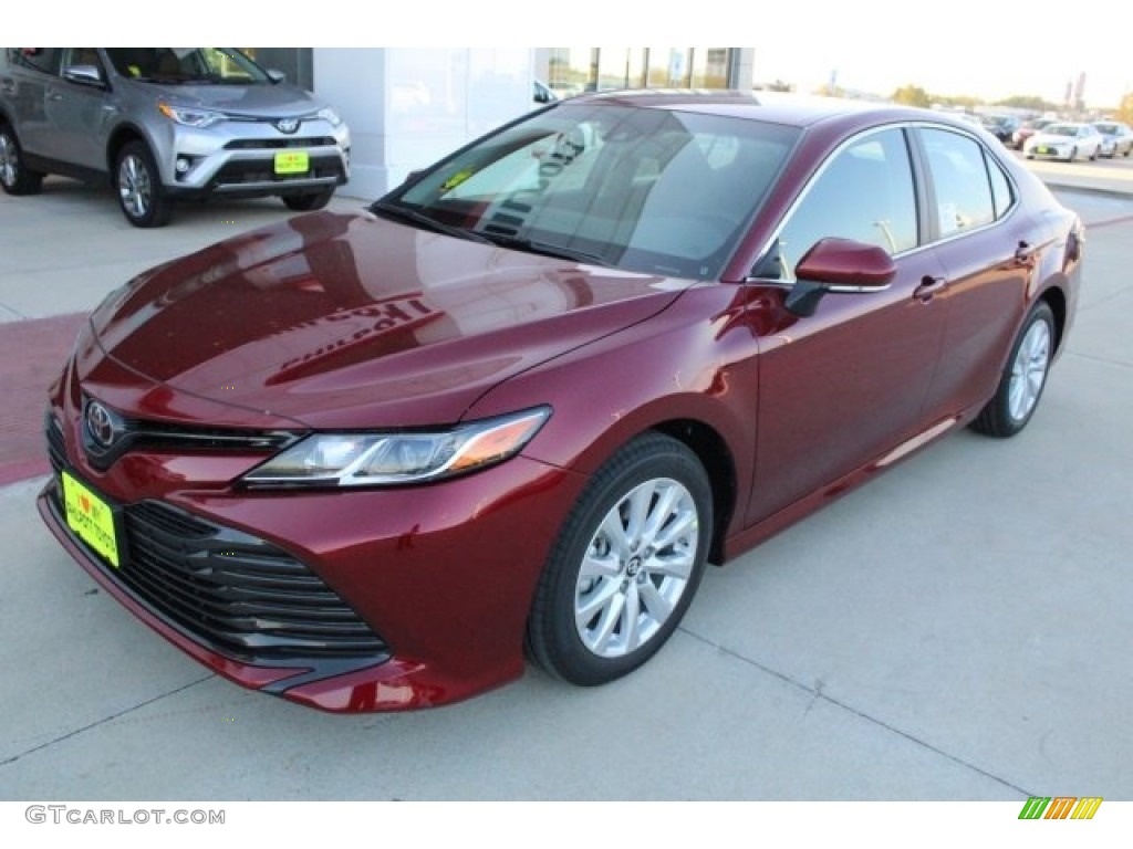 2018 Camry LE - Ruby Flare Pearl / Black photo #3