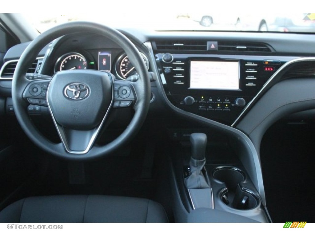 2018 Camry LE - Ruby Flare Pearl / Black photo #22