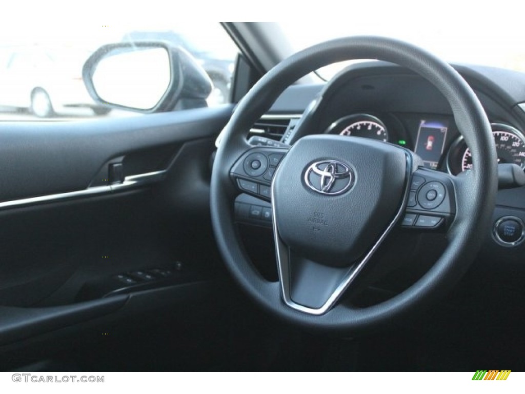 2018 Camry LE - Ruby Flare Pearl / Black photo #23