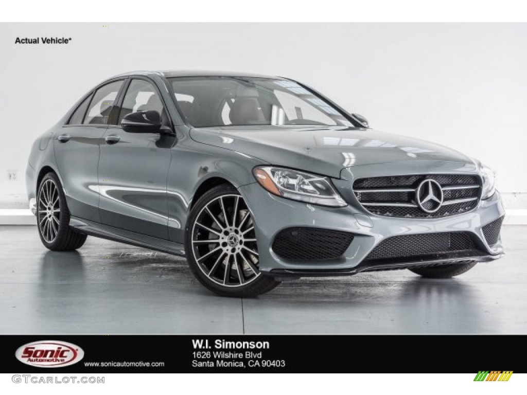 2018 C 300 Sedan - Selenite Grey Metallic / Black photo #1