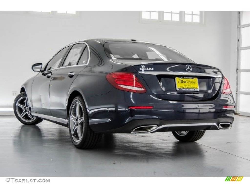 2018 E 300 Sedan - Lunar Blue Metallic / Macchiato Beige/Black photo #3