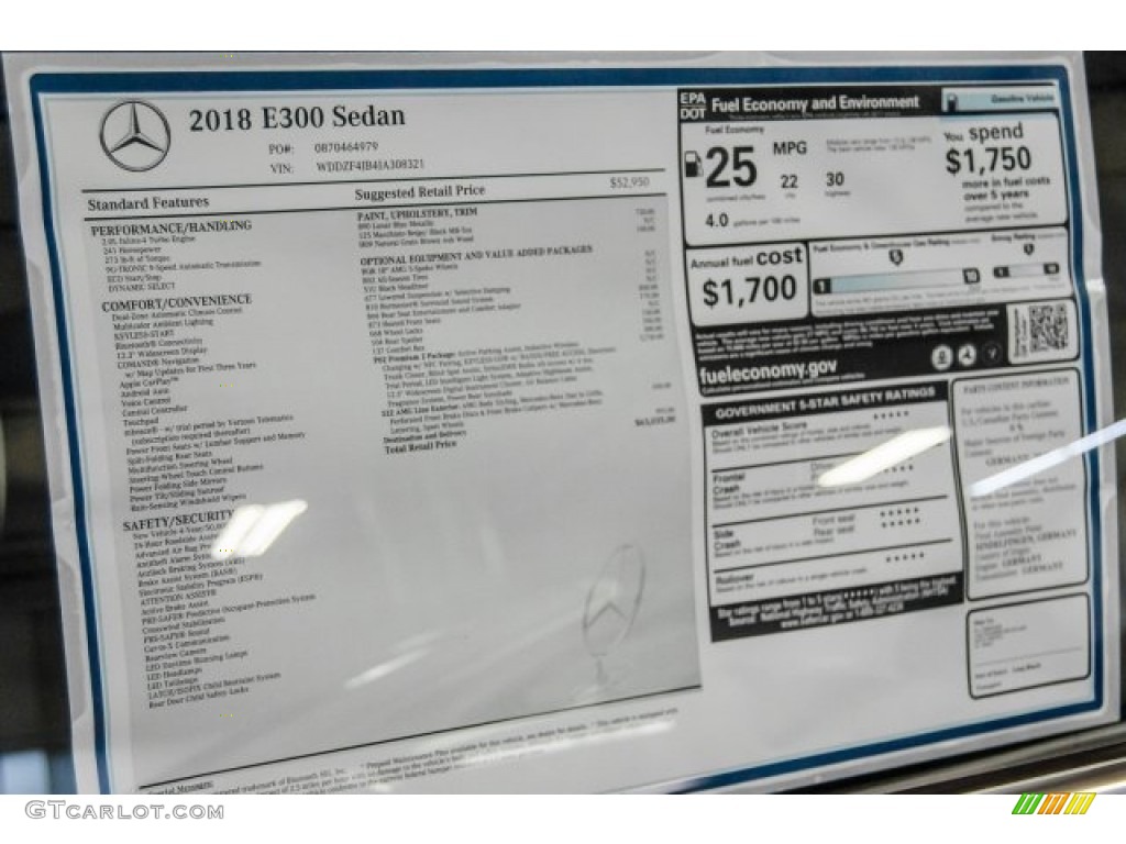 2018 E 300 Sedan - Lunar Blue Metallic / Macchiato Beige/Black photo #11