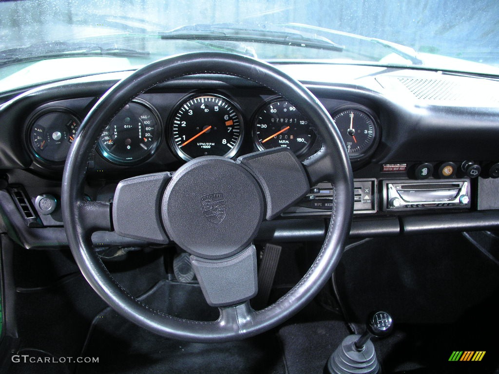 1974 Porsche 911 Carrera Targa Black Steering Wheel Photo #1239498