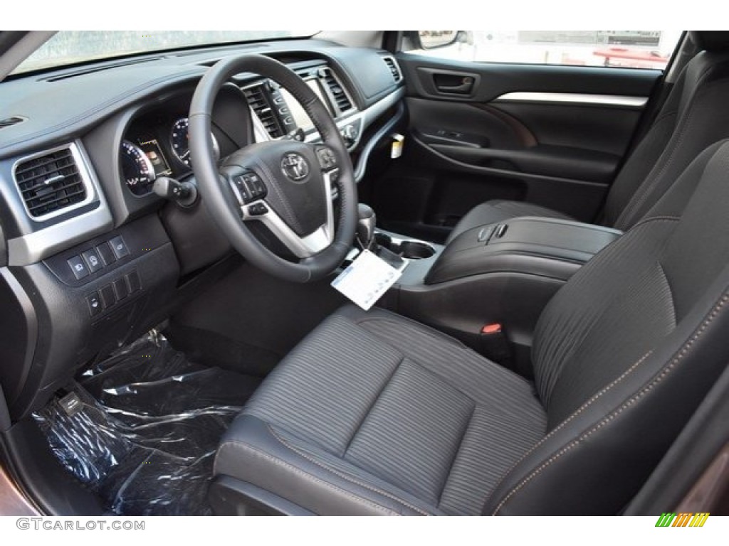 Black Interior 2018 Toyota Highlander LE AWD Photo #123949830