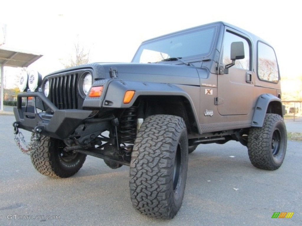 2002 Wrangler X 4x4 - Black / Agate Black photo #6