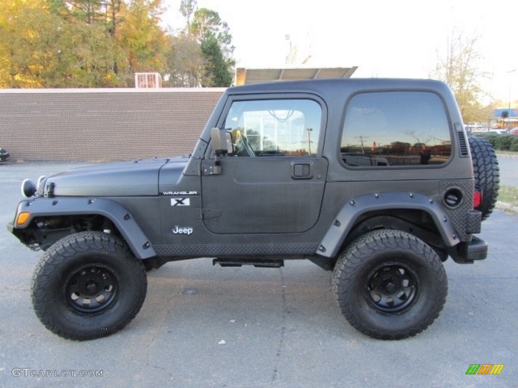 2002 Wrangler X 4x4 - Black / Agate Black photo #7