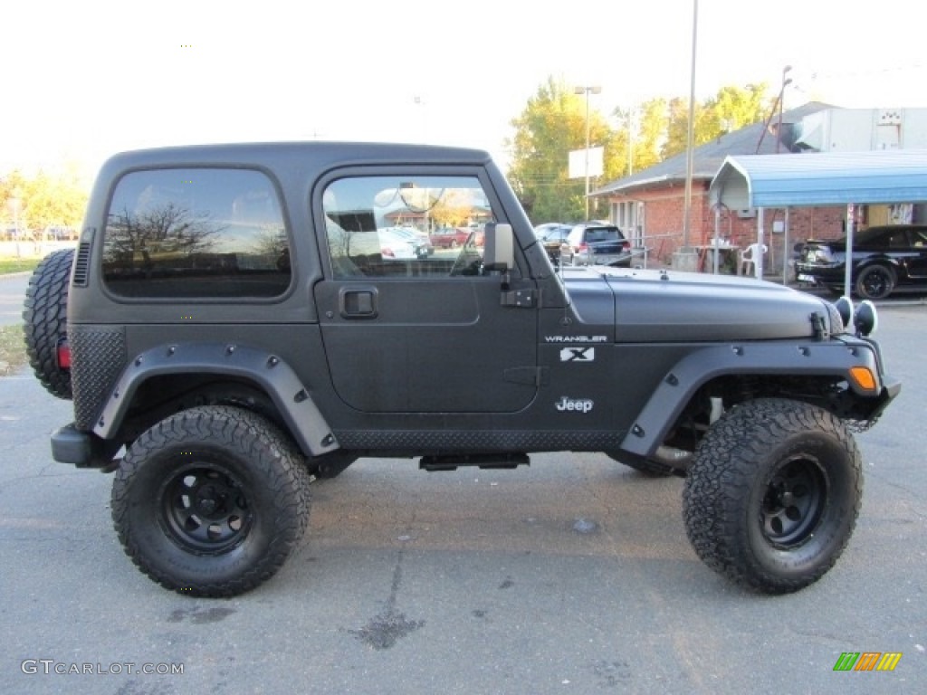2002 Wrangler X 4x4 - Black / Agate Black photo #11