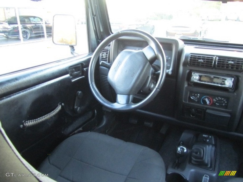2002 Wrangler X 4x4 - Black / Agate Black photo #13