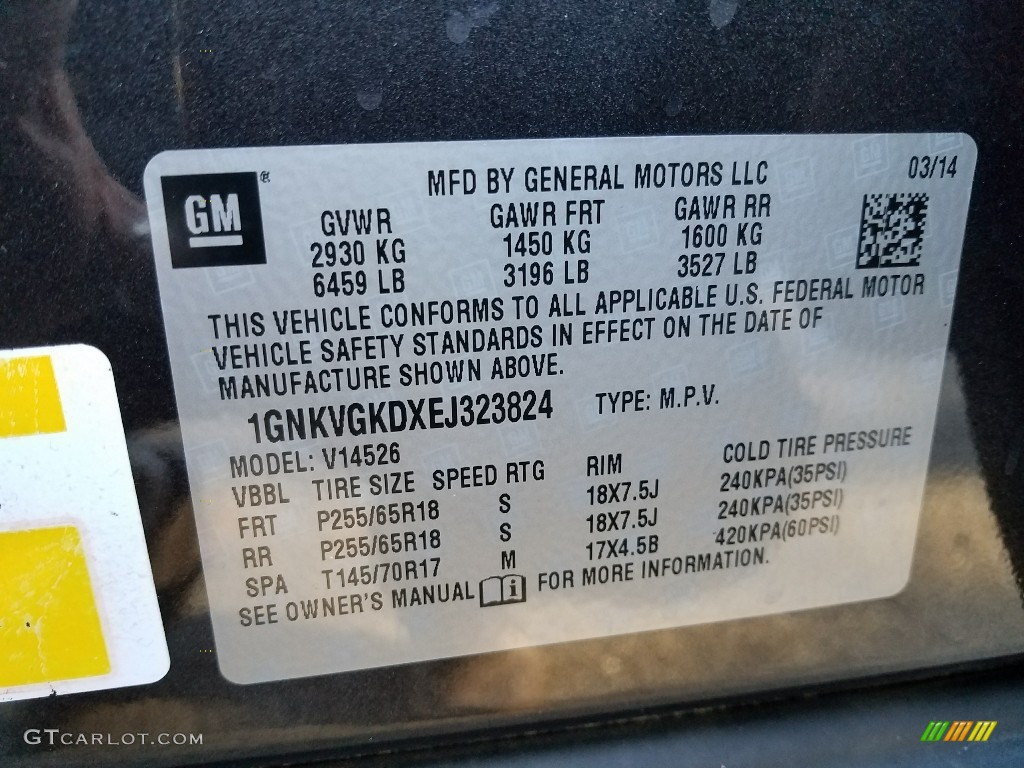 2014 Traverse LT AWD - Cyber Grey Metallic / Dark Titanium/Light Titanium photo #29