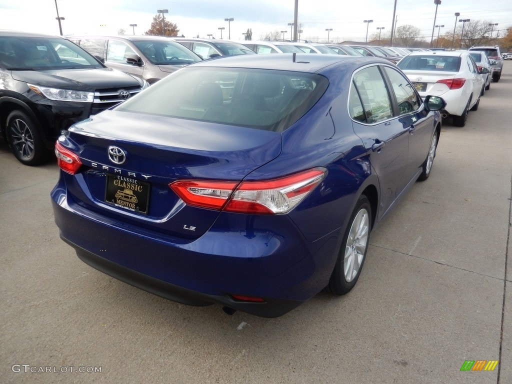 2018 Camry LE - Blue Crush Metallic / Black photo #2