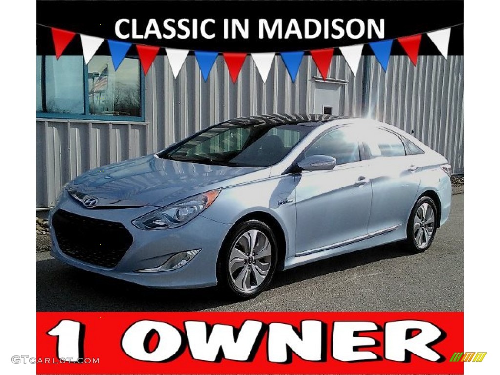 2015 Blue Sky Metallic Hyundai Sonata Hybrid Limited