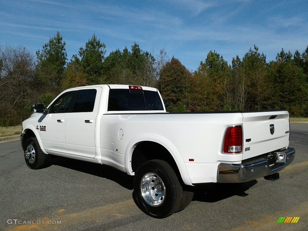 2018 3500 Laramie Crew Cab 4x4 Dual Rear Wheel - Bright White / Black photo #8