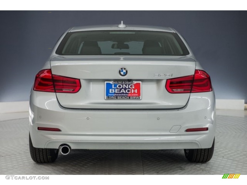 2018 3 Series 320i Sedan - Glacier Silver Metallic / Black photo #3