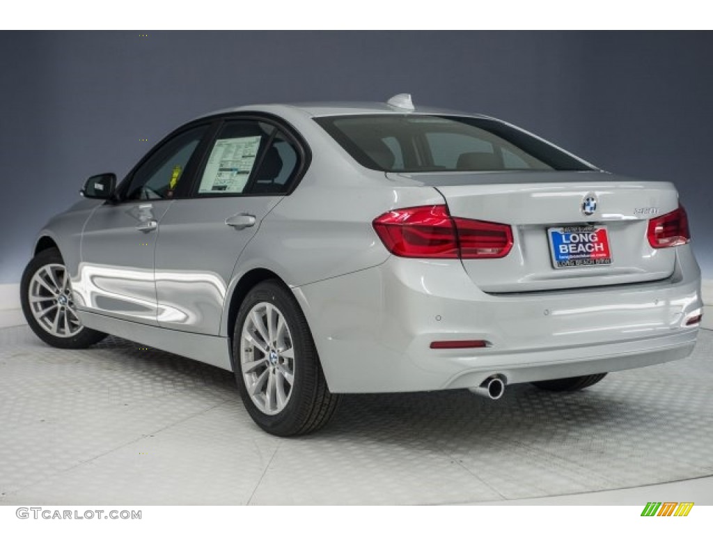 2018 3 Series 320i Sedan - Glacier Silver Metallic / Black photo #4