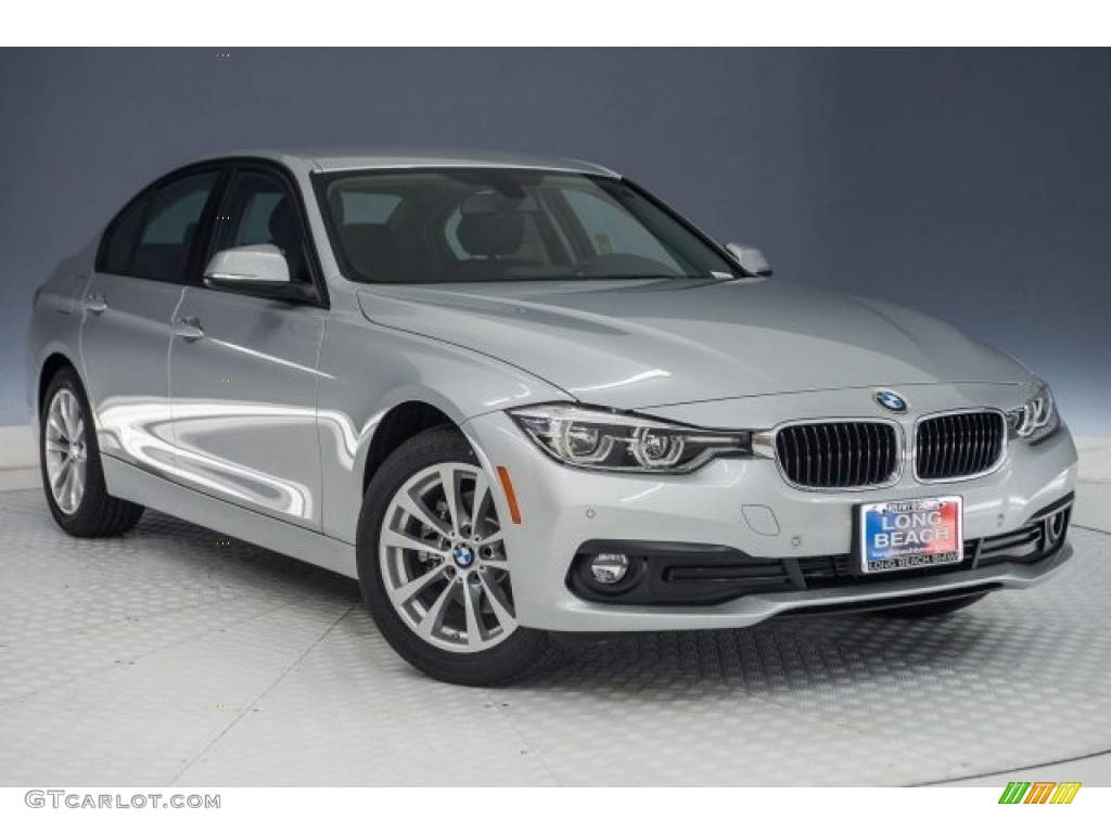 2018 3 Series 320i Sedan - Glacier Silver Metallic / Black photo #11