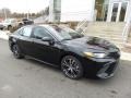 Midnight Black Metallic 2018 Toyota Camry Hybrid SE