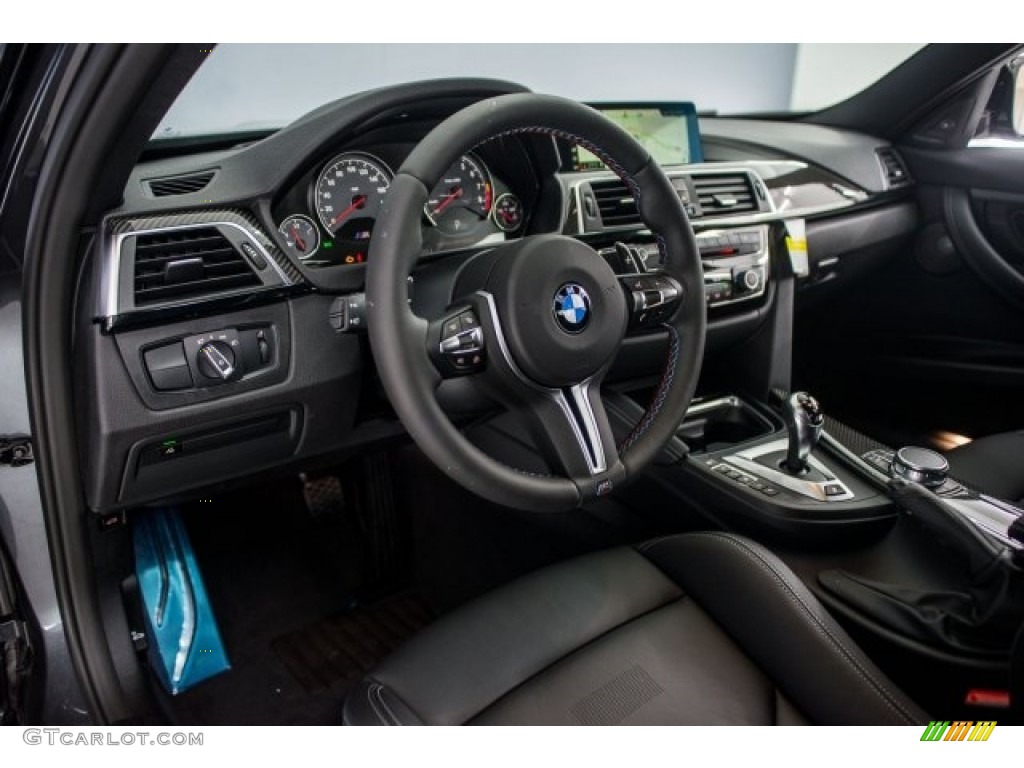 2018 BMW M3 Sedan Black Steering Wheel Photo #123959940