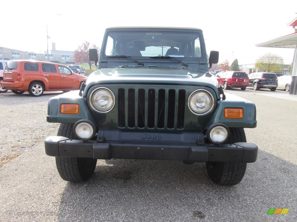 2000 Wrangler Sahara 4x4 - Forest Green Pearl / Camel/Dark Green photo #5