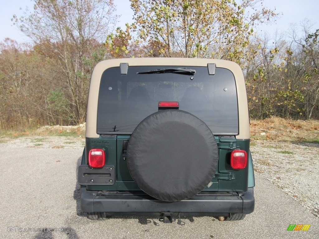 2000 Wrangler Sahara 4x4 - Forest Green Pearl / Camel/Dark Green photo #6