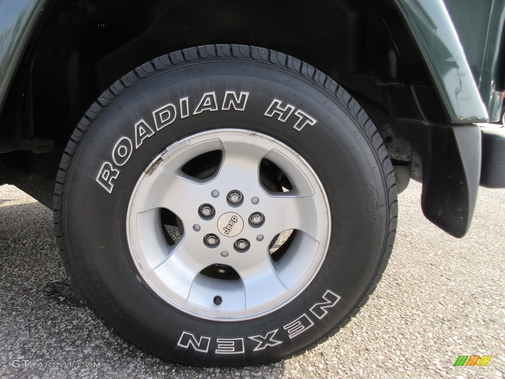 2000 Wrangler Sahara 4x4 - Forest Green Pearl / Camel/Dark Green photo #9