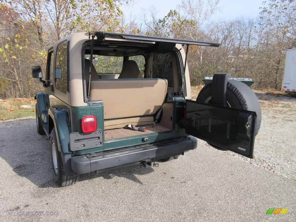 2000 Wrangler Sahara 4x4 - Forest Green Pearl / Camel/Dark Green photo #13