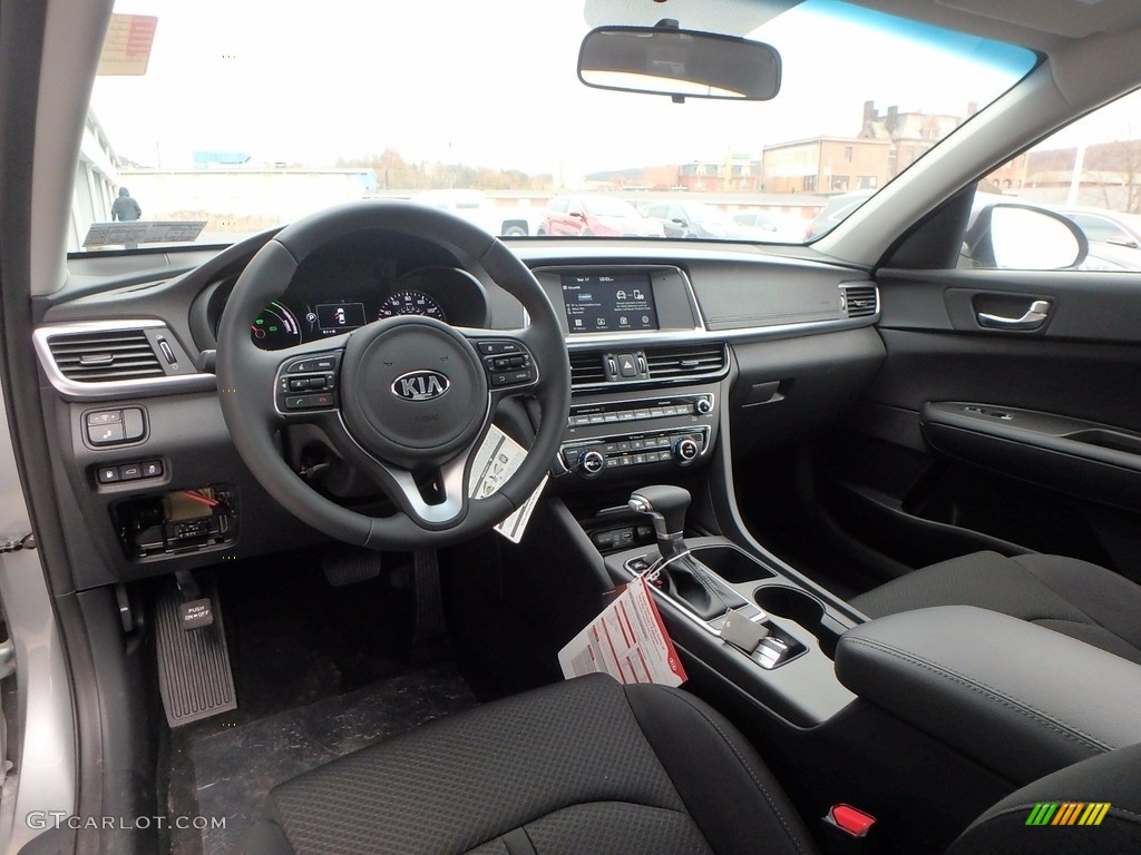 Black Interior 2017 Kia Optima Hybrid Photo #123963174