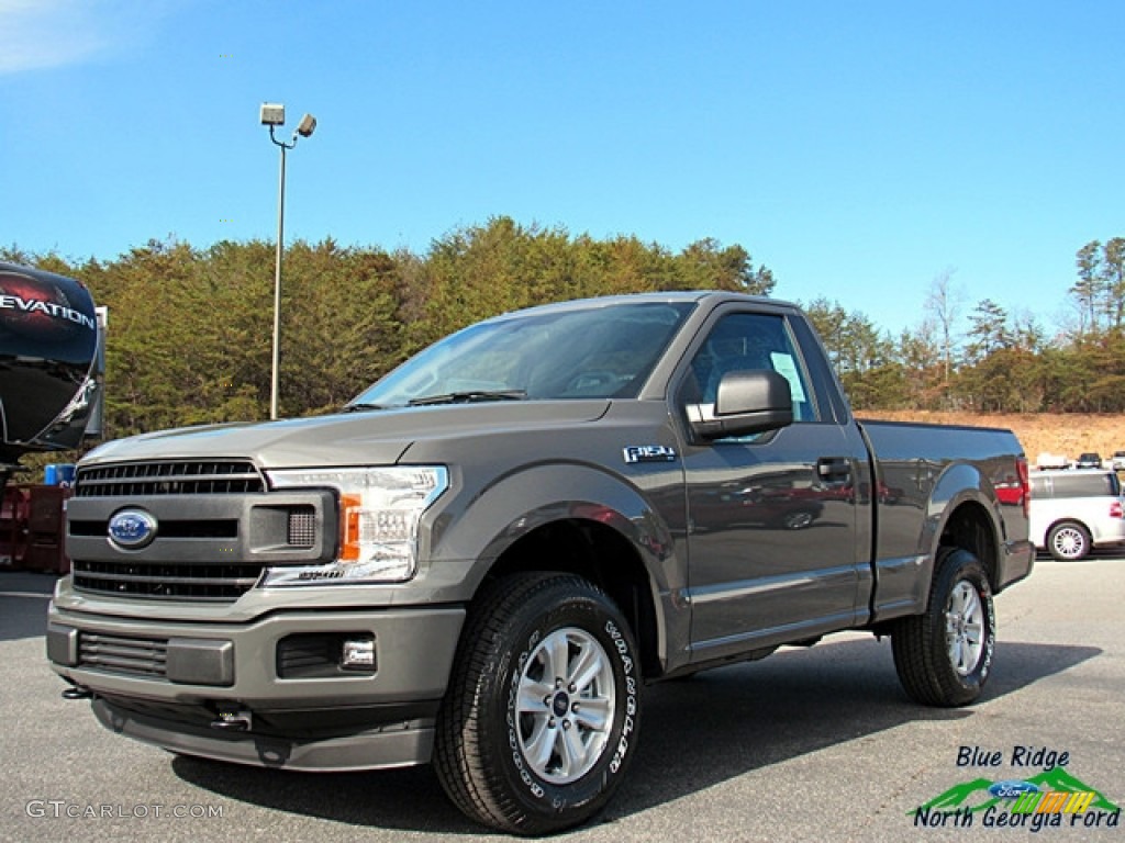 2018 F150 XL Regular Cab 4x4 - Lead Foot / Earth Gray photo #1