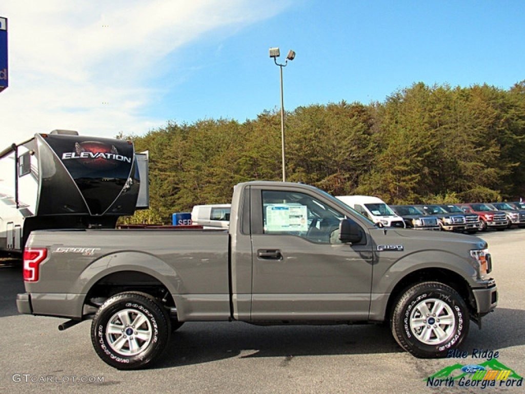 2018 F150 XL Regular Cab 4x4 - Lead Foot / Earth Gray photo #6