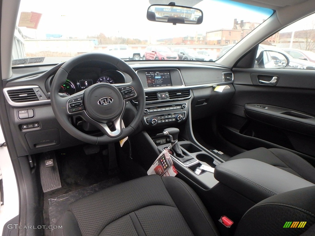 Black Interior 2017 Kia Optima Hybrid Photo #123963774