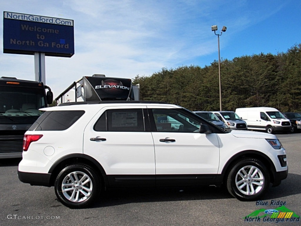 2017 Explorer FWD - Oxford White / Medium Light Camel photo #6