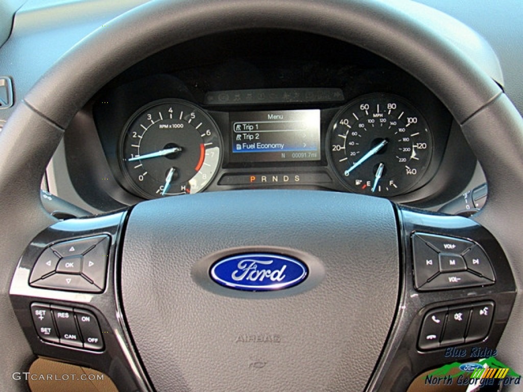 2017 Explorer FWD - Oxford White / Medium Light Camel photo #19