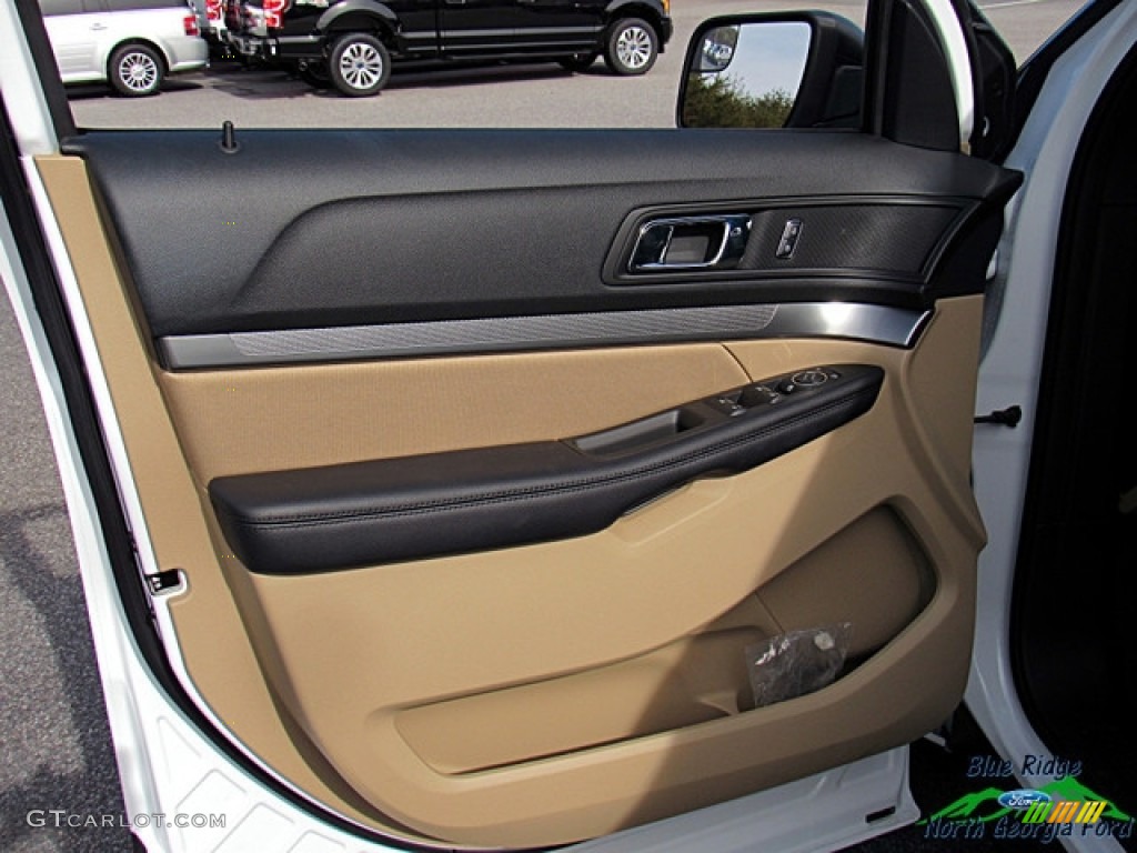 2017 Explorer FWD - Oxford White / Medium Light Camel photo #27