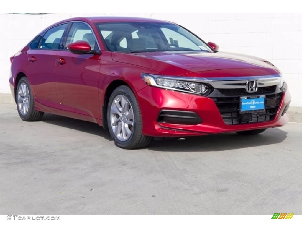 2018 Radiant Red Metallic Honda Accord Lx Sedan 123948136