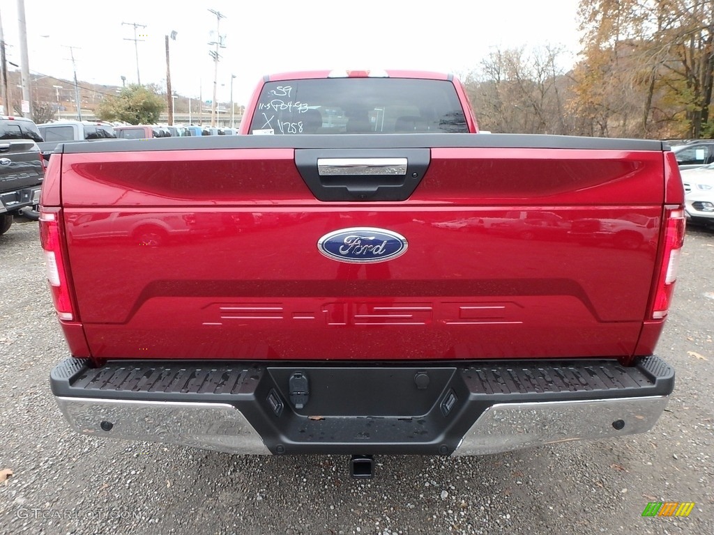 2018 F150 XLT SuperCab 4x4 - Ruby Red / Light Camel photo #3