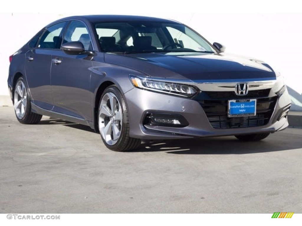2018 Accord Touring Sedan - Modern Steel Metallic / Black photo #1