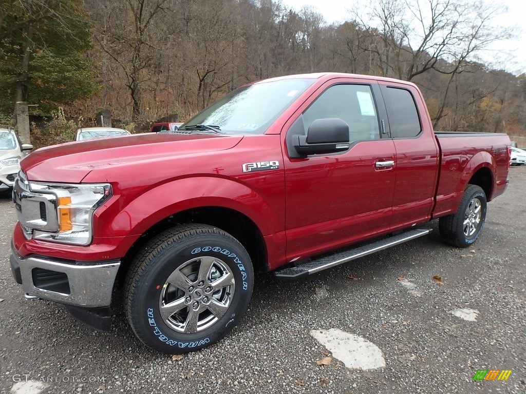 2018 F150 XLT SuperCab 4x4 - Ruby Red / Light Camel photo #6
