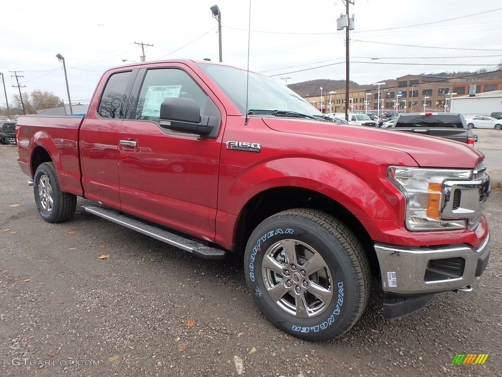 2018 F150 XLT SuperCab 4x4 - Ruby Red / Light Camel photo #8
