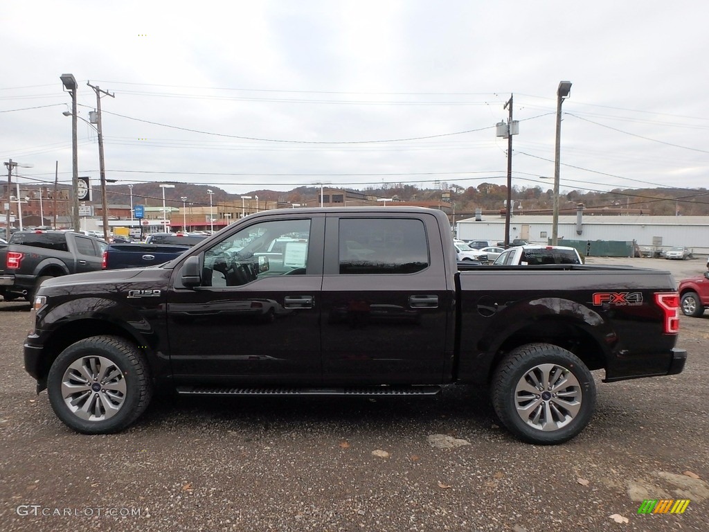 2018 F150 STX SuperCrew 4x4 - Magma Red / Earth Gray photo #5