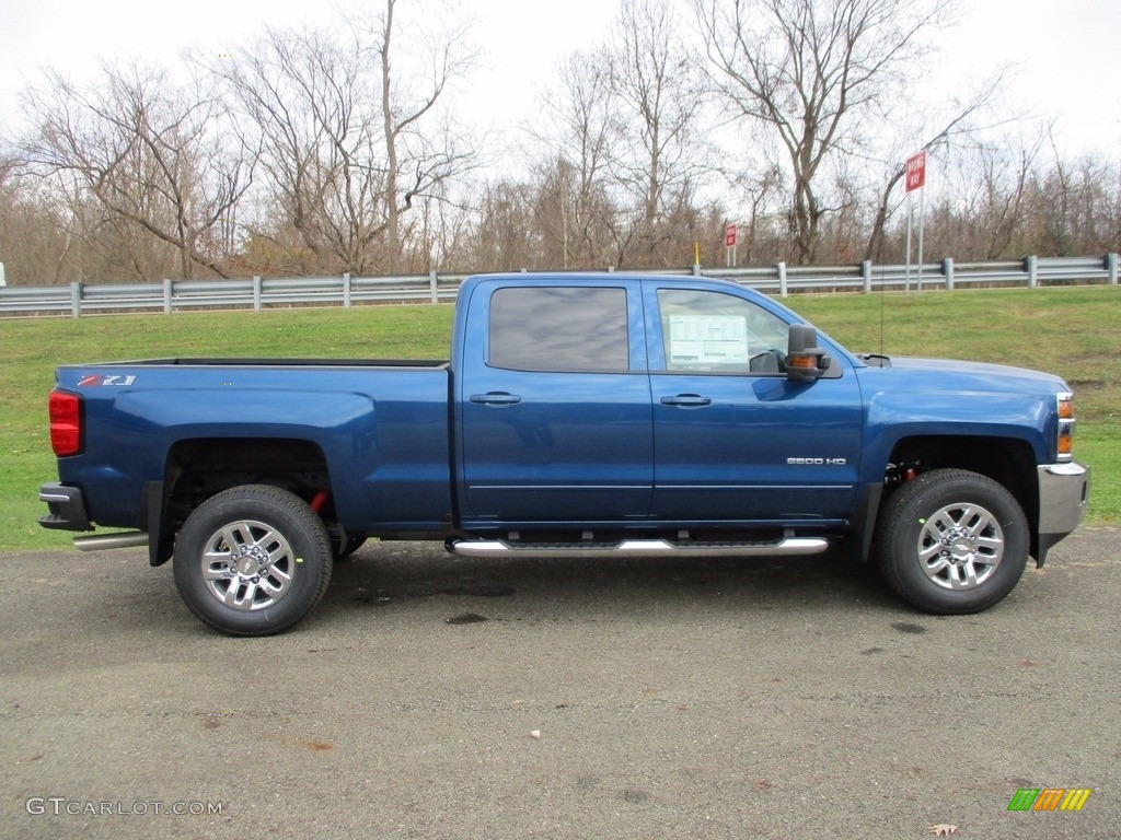 Deep Ocean Blue Metallic 2018 Chevrolet Silverado 2500HD LT Crew Cab 4x4 Exterior Photo #123968298