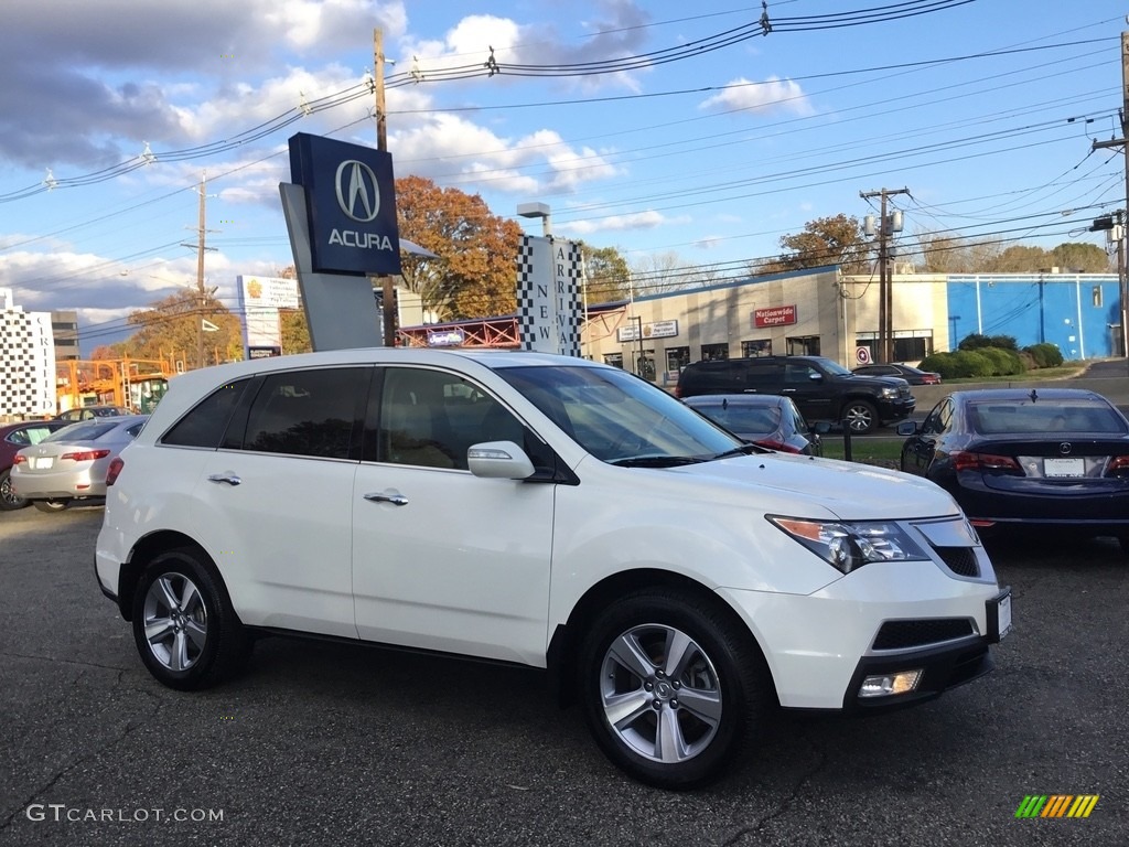 Aspen White Pearl II Acura MDX