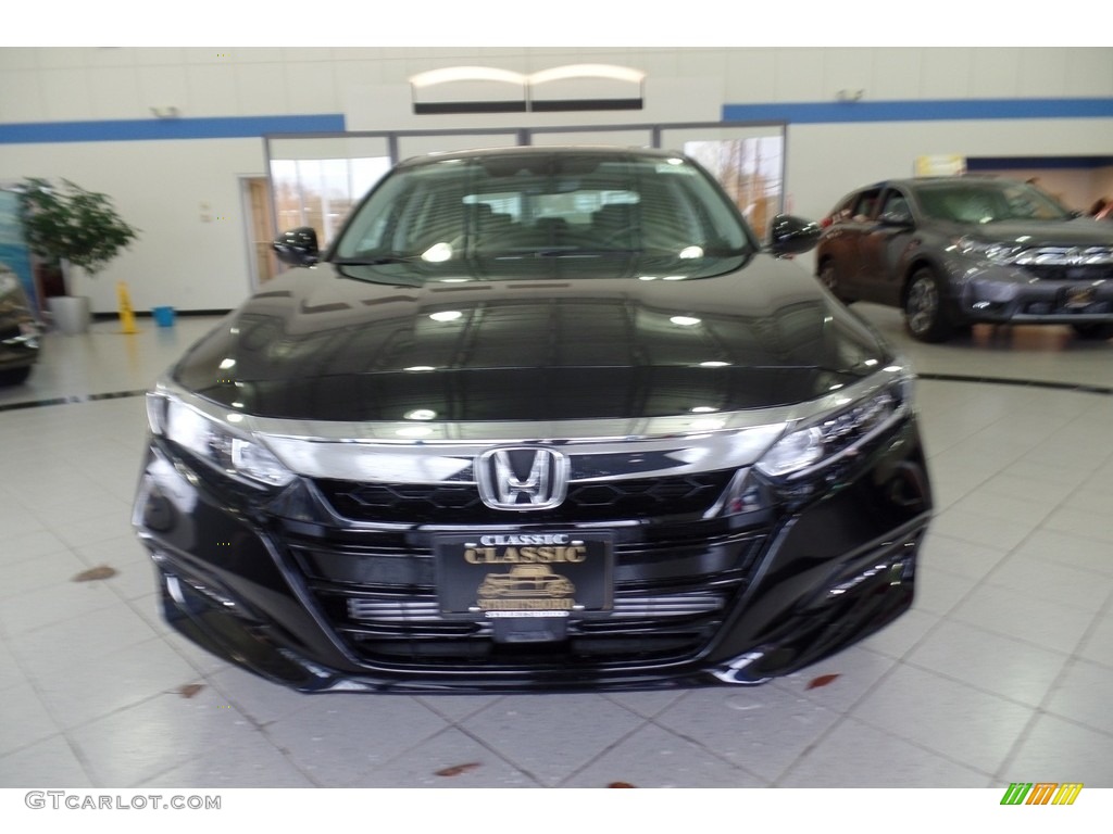 2018 Accord EX-L Sedan - Crystal Black Pearl / Black photo #2