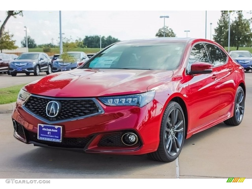 2018 TLX V6 A-Spec Sedan - San Marino Red / Ebony photo #3