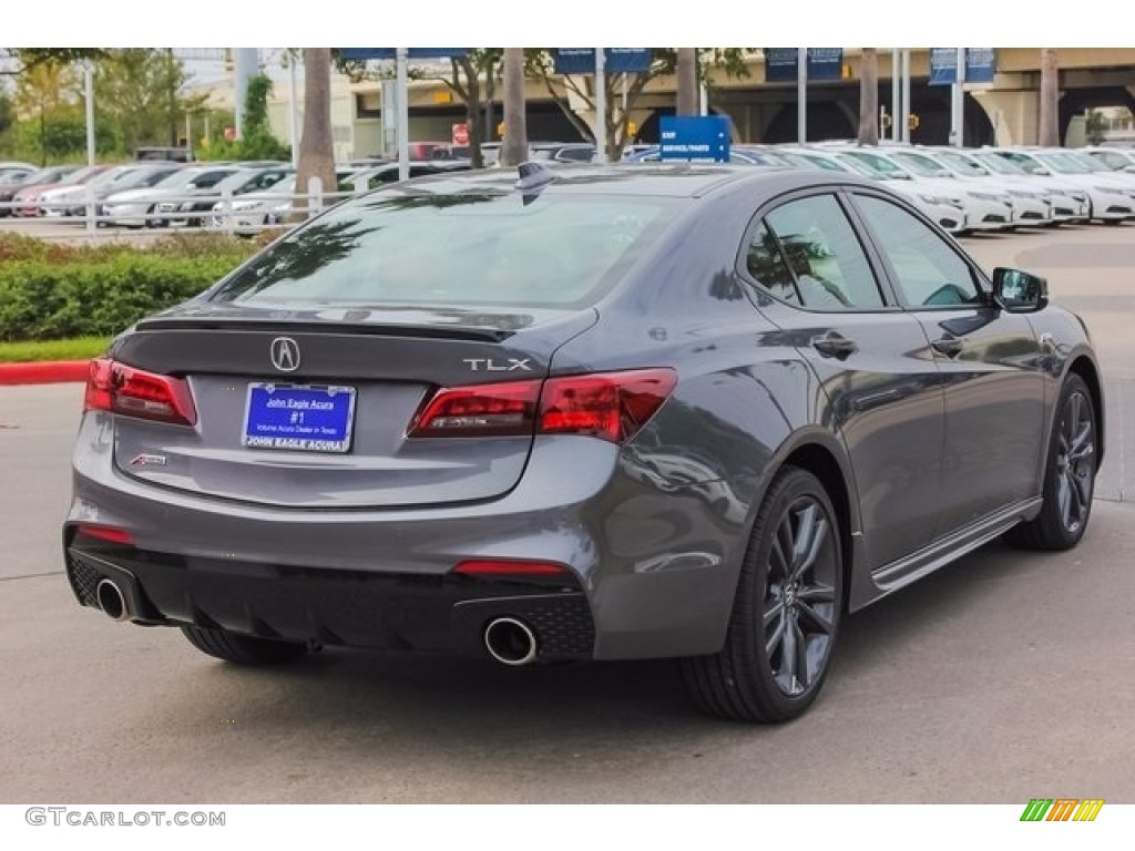 2018 TLX V6 A-Spec Sedan - Modern Steel Metallic / Red photo #7