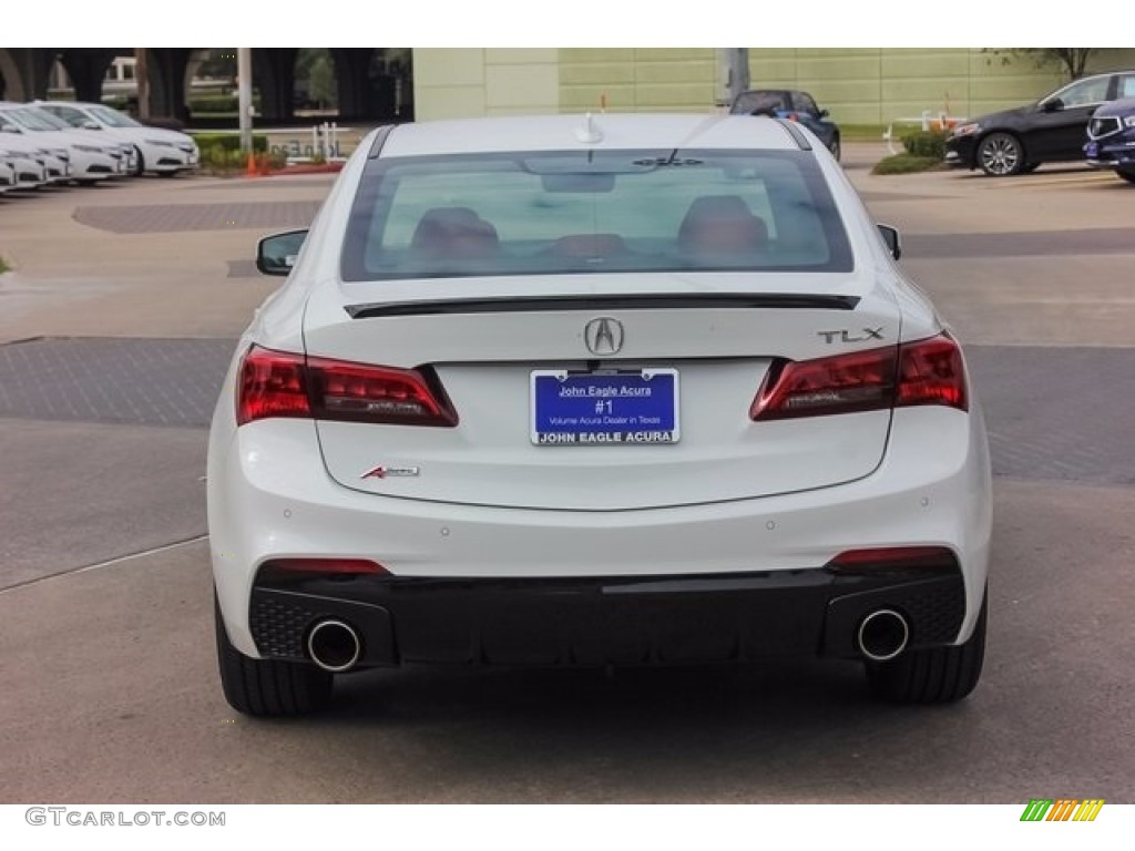 2018 TLX V6 A-Spec Sedan - Bellanova White Pearl / Ebony photo #6