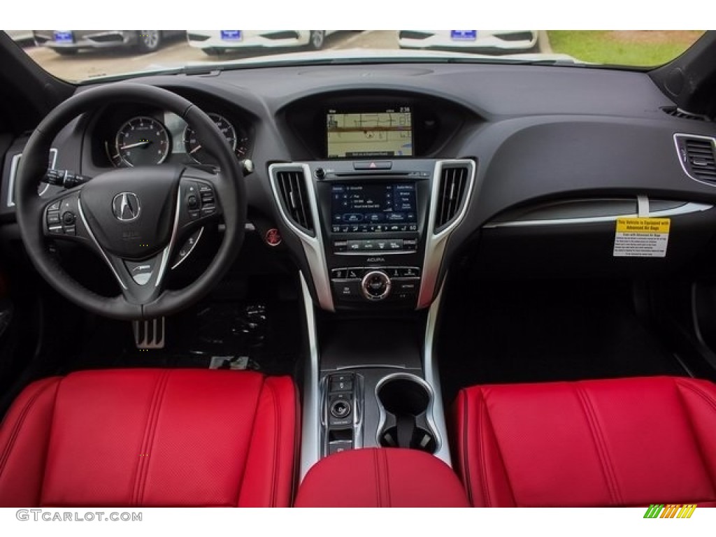 2018 TLX V6 A-Spec Sedan - Bellanova White Pearl / Ebony photo #9